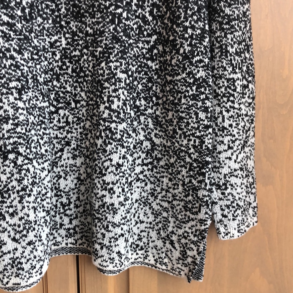 J. Jill mock neck long sleeve speckled gradient ombré knit relaxed sweater dress - Picture 5 of 14